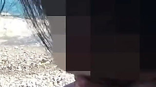 French MILF Blowjob Amateur on Nude Beach Public to Stranger with Cumshot - Misscreamy