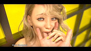 Hentai strip fun in Summertime Saga with a twist of sex note