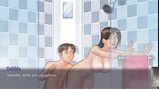 I GAVE MY STEPMOM ANALINGUS IN THE SHOWER AND SHE GAVE ME HANDJOB.DEBBIE SEX SCENE!