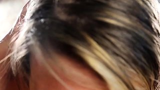 Glam blonde ass cumshot after hardcore anal