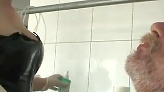 Chaining dominating small penis humiliating