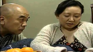 Hairy Mature asian getting fucked