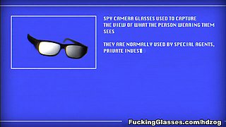 Nice fuck via spy cam glasses