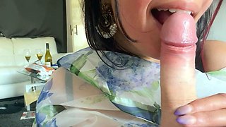 Nice amateur Blowjob and Handjob