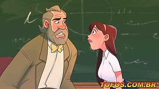 Anime Hentai: Offering His Ass for a Professor's Grade