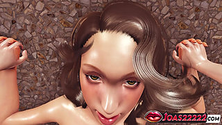 3D Animation of Sexy Emma with Big Ass in Stockings - Doggystyle Standing, Prone Bone Pose, Missionary Creampie Rule34 Hentai