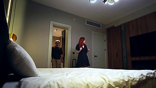 Redhead Stepmom Slips into My Bed and We Fuck All Night