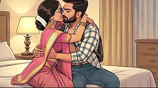 Horny Indian Desi Bhabhi in Saree Sucking and Fucked Hard ( AI generated )