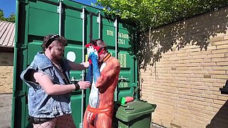 Sneaky Fox Gets Rough Handjob From Big Tits Lesbian Couple - Amateur Tattoo Girls