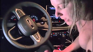 Sucking Driver's Cock After Picking Me up POV