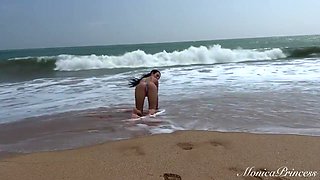 Topless On The Beach, Pussy Fingering, Outdoor Nudity