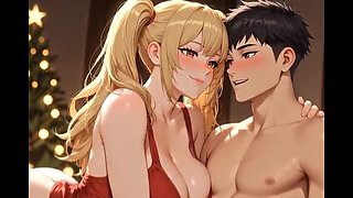 Curvy Step Mom Christmas Sex Alone With Son After Dad Leaves - Big Tits BBW Blonde