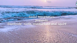 Public Beach Masturbate and Squirt