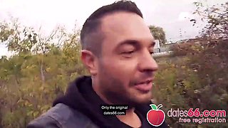 Hot Tania Swank with fuck-me boots banged outdoors! English