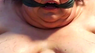 SSBBW in Bondage - Desperate with Fat Wide Wet Pussy