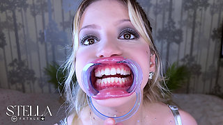 Teeth Fetish Extreme Close-up Dental Examination