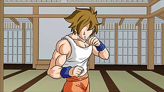 Uncensored 3D hentai cartoon action featuring a horny 18-year-old in a summertime saga