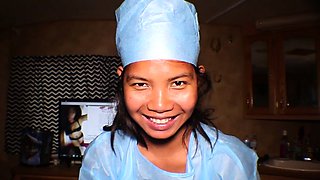 Amateur Asian teen Arisa Nakano in pov handjob