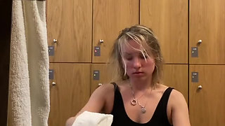 After the Locker Room and Shower, I Take You with Me to the Sauna