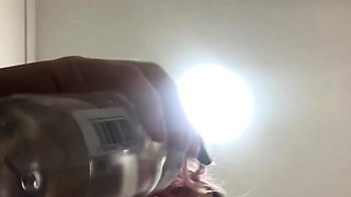 Close up solo beauty toying ass