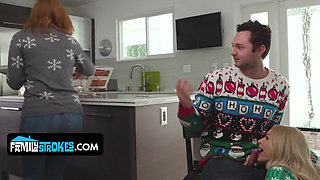 Only a True Porn Artist Could Suck Her Stepdad's Cock Without His Wife Noticing