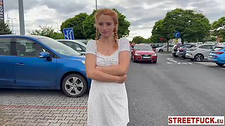 LITTLECAPRICEDREAMS Petite Redhead Lucianna Gets Banged Outdoors After Street Hookup