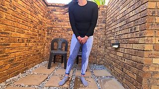 Chubby Small Boobs Slut Indoors and Outdoors Pissing Compilation, Wet and Messy