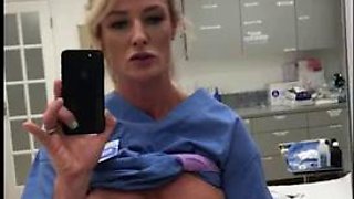 Milf Nurse masturbates ft. Sydney Hail: Chaturbate, Masturbation  Public Porn