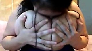 Big Beautiful Brunette Shows Off on Webcam