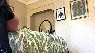 Amateur striptease and Solo masturbation