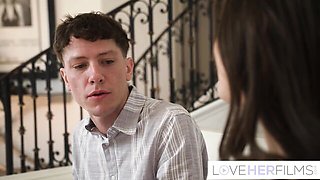 Love Her Films featuring Rion King and Bella Blu's titjob movie