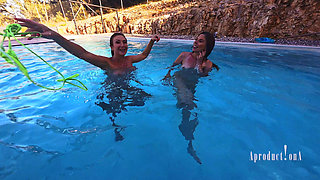 Underwater Ass and Pussy Fisting