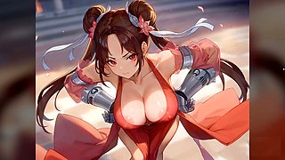 Satisfying hentai animation featuring a group of monster girls in a naughty test