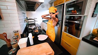 Hot lesbian Latinas cooking - Part 2