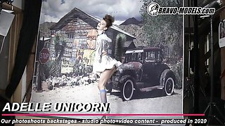 Flashy Adelle Unicorn and Adelle's solo female smut