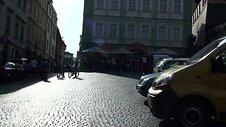 Brunette Amateur Sucking Dick Outdoors In Public