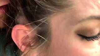 Blowjob cumshot whore gargles pov bukkake fetish cum