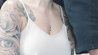Cock in Ass and Between Tits