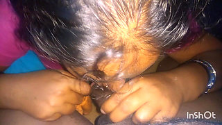 Hot Tamil Housewife Blowjob in Young Man Cock