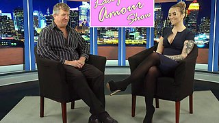 CFNM tv hostess cocksucking news anchor