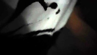 Cute amateur asian web cam girl playing with her toy