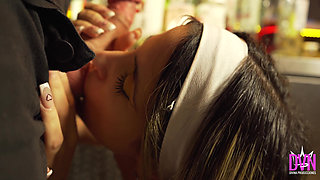 A Night with the Bartender X-13 Latex and Divine Maruuu