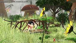 Hot xxx! crazy beautiful pixie and gnome in the village
