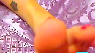 Sexy Foot Fetish Webcam Show