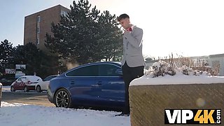 Vip4k. being locked in the douche, Sexy Bride doesnt lose time and seduces random man