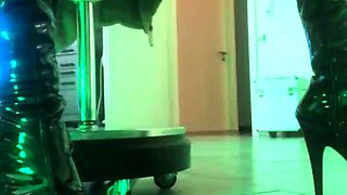 Busty brunette solo masturbation