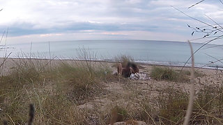 French Teacher Slut Blowjob Amateur on Nude Beach Front Stranger with Cumshot - Misscreamy