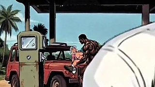 Jungle Gas Station: a Black Pump for a White Wife. BBC Wife Cuckold