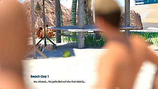 MILF Anna Orgy Party Turns to Horny Party in Beach