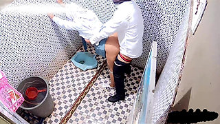 Fucking in the Toilet Doggy Style